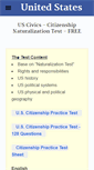 Mobile Screenshot of citizenshiptest.net